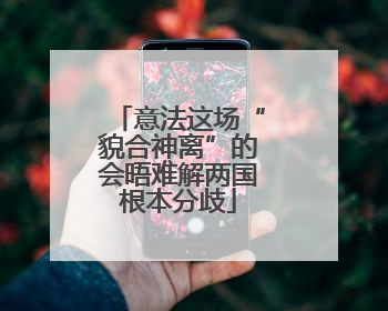 意法这场“貌合神离”的会晤难解两国根本分歧
